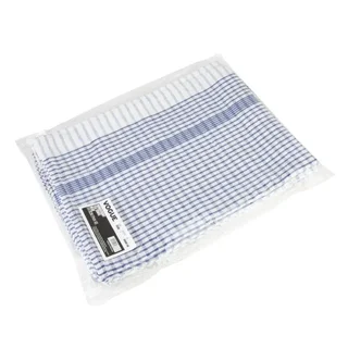 Lot de 10 Torchons de Cuisine Bleus - Mélange PolyCoton