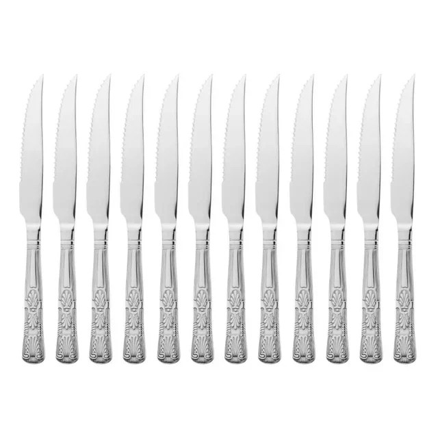 Kings Table Knife - 12-Piece Set for Meat