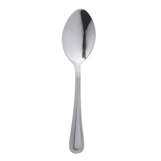 Stainless Steel Bead Soup Spoons - Set of 12 Pieces