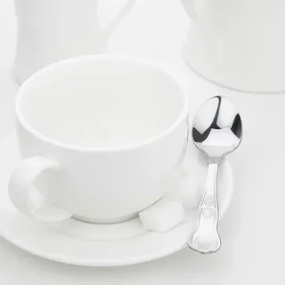 Lot de 12 Cuillères à Thé Kings - Service à Thé en Acier Inoxydable