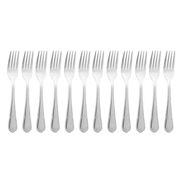 Conjunto 12 Garfos de Sobremesa Dubarry Aço Inoxidável