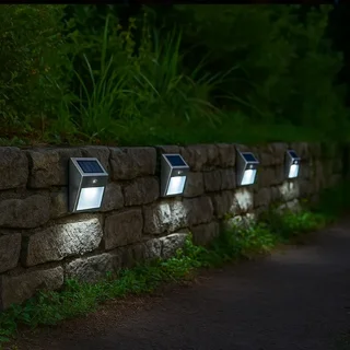 Wally Solar Wall Light - Pack of 2 Outdoor Luminaries
