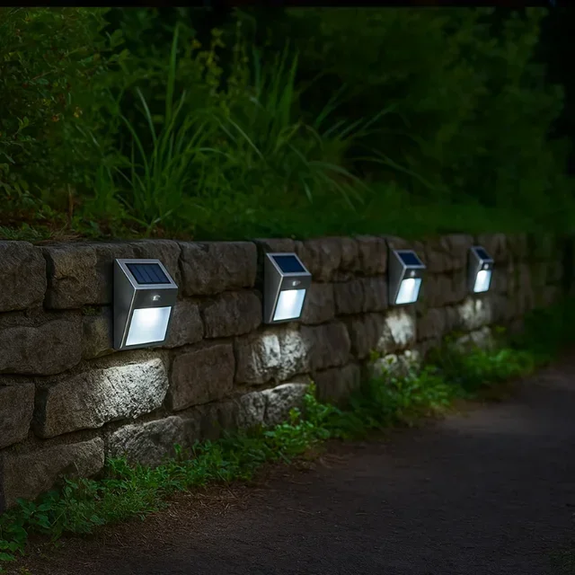 Wally Solar Wall Light - Pack of 2 Outdoor Luminaries