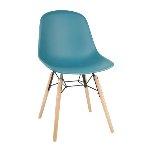 Lot de 2 Chaises Design Vert d'Eau – Assise Scandinave Empilable