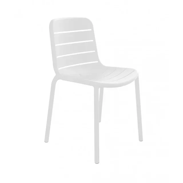Set of 2 Gina White Chairs - Contemporary Design