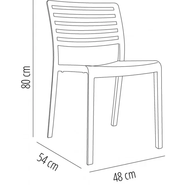 Silla Lama - Color Arena - Pack de 2 Sillas de Diseño