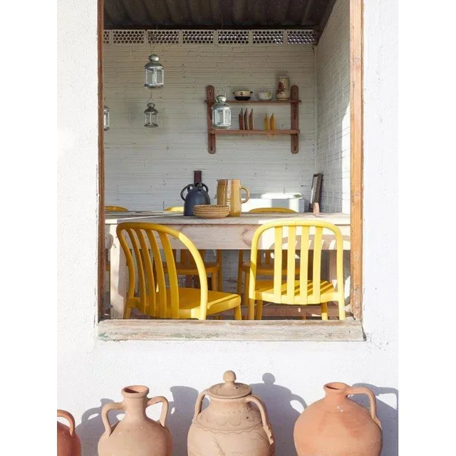 Silla Sue Lamas - Lote de 2 - Color Terracota