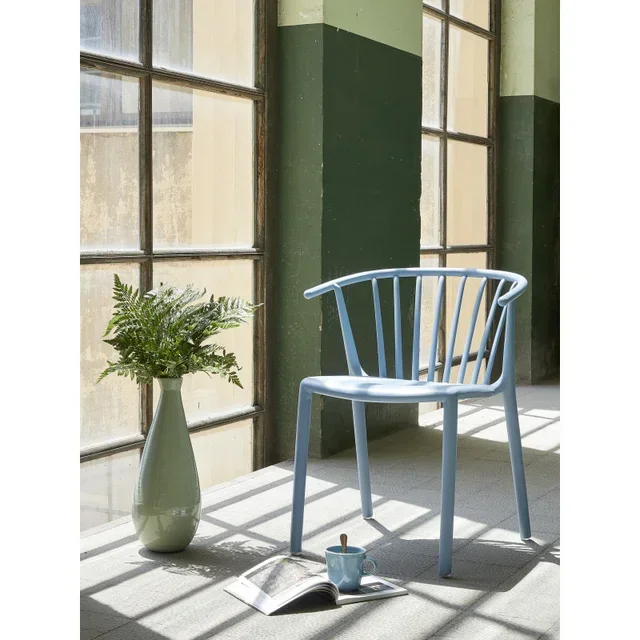 Lot de 2 chaises Woody - Coloris gris-vert