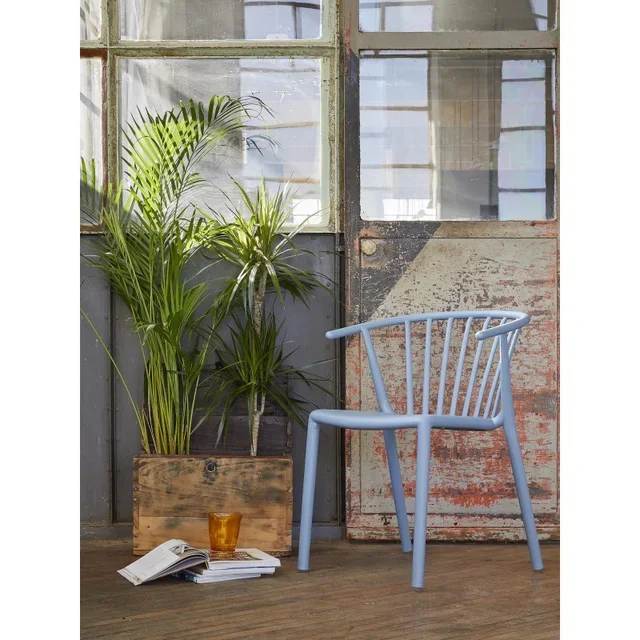 Lot de 2 chaises Woody - Coloris gris-vert