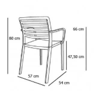 Designer Lama Sessel - Schwarz - 2er Set