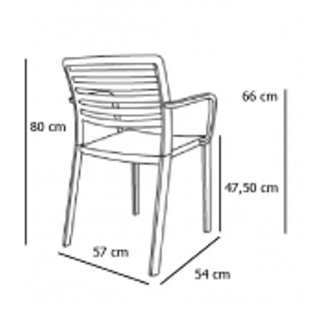 Designer Lama Sessel - Schwarz - 2er Set