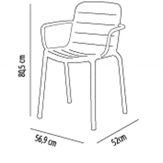 Set di 2 Poltrone Gina - Tessuto Sabbia