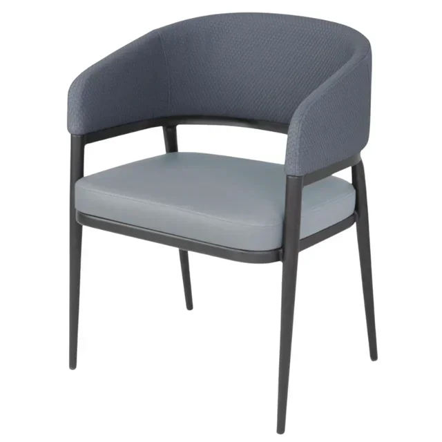 Pack of 2 Meridian PVC Blue Armchairs