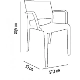 Conjunto de 2 Poltronas New Fiona Cor Areia