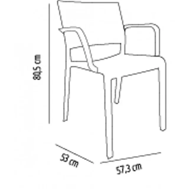 Design-Sessel New Fiona - Farbe Anthrazitgrau - Verkauft im 2er-Set