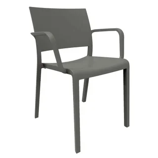 Lot de 2 Fauteuils New Fiona en Velours Gris Anthracite
