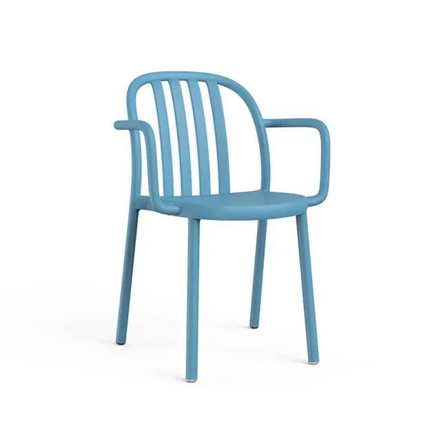 Sue Lamas Blau Retro Sessel - 2er Set Vintage Design Stühle