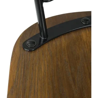 Black Design Bar Stools - Set of 2 Kitchen Height