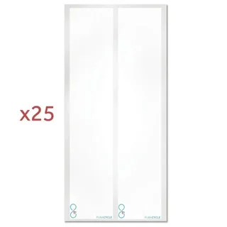 Lotto di 25 Etichette Vuote Riutilizzabili per Bottiglie con 3 Pennarelli e 2 Panni