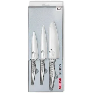 Lot de 3 Couteaux de Cuisine Shoso - Office, Universel et Santoku