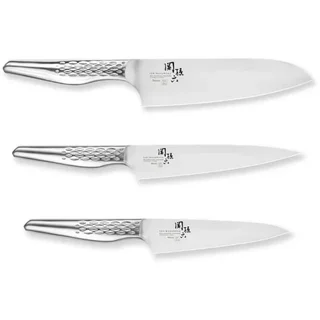 Lot de 3 Couteaux de Cuisine Shoso - Office, Universel et Santoku