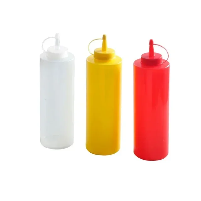 Set of 3 Transparent Dispenser Bottles 0.7 L