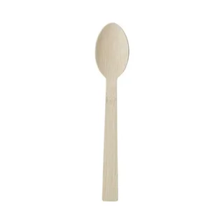 Disposable Bamboo Spoon 17 cm - Pack of 30 Units - Eco-Friendly and Biodegradable