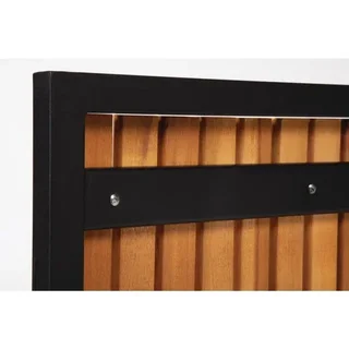 4er Set Esszimmerstühle aus Stahl und Akazienholz