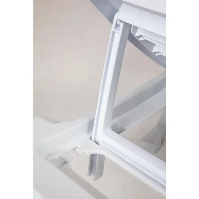 Lot de 4 Chaises Longues Design PP Blanc - Mobilier de Jardin Contemporain
