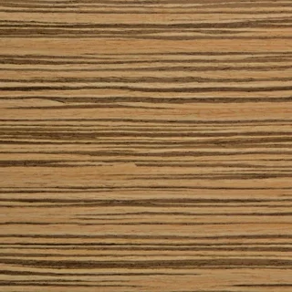 4er Set Design Stühle Quadratische Rückenlehne Zebrano