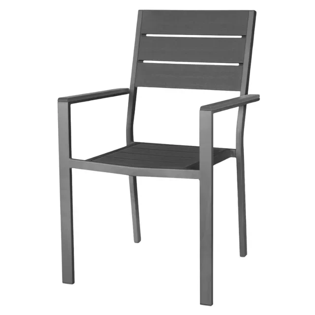 Valletta Grey Slat Chairs - Set of 4