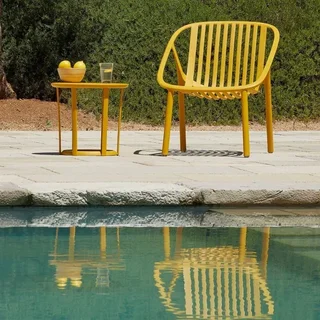 Set di 4 Poltrone Lounge Bini - Colore Terra Toscana