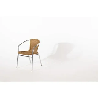 Set di 4 Poltrone Design Rattan Alluminio