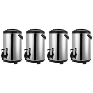 Set of 4 Insulated Beverage Dispensers - 9 Liter Capacity
