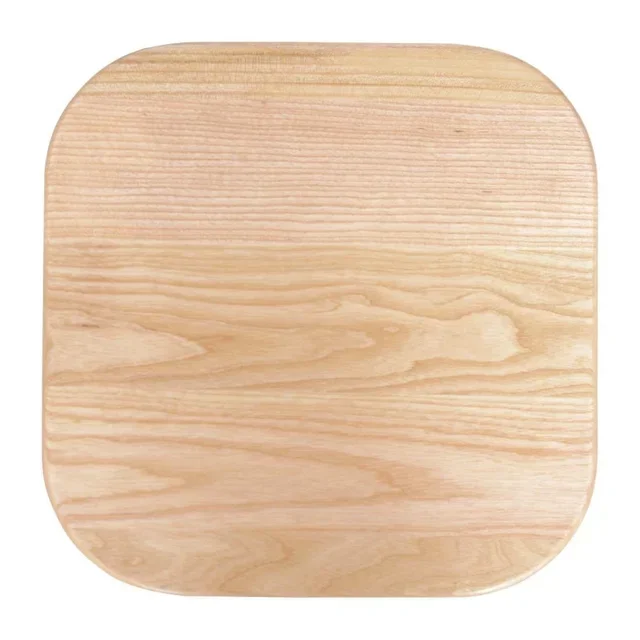 Lot de 4 Tabourets Bas Industriels Acier Galvanisé et Bois Cantina