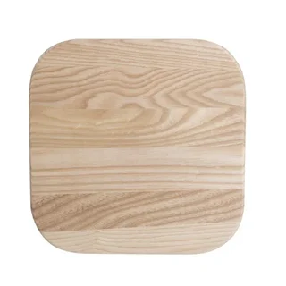 Lot de 4 Tabourets Bas Industriels Acier Galvanisé et Bois Cantina