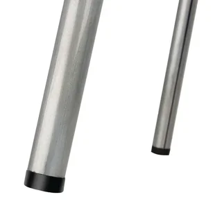 Lot de 4 Tabourets Bas Industriels Acier Galvanisé et Bois Cantina