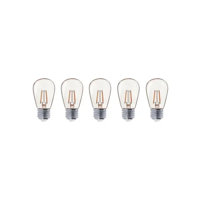 Pack of 5 Decorative Filament Party Bulbs - Vintage Edison Style Lighting