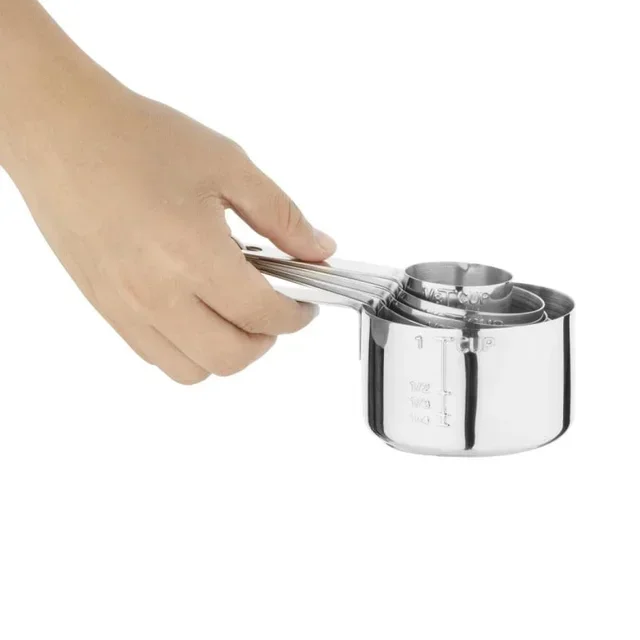 Set mit 5 Küchenmessbechern 30ml 60ml 80ml 125ml 250ml Kunststoff