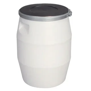 Pack de 50 Bolsas de Basura 50 Litros con Pedal de Metal y Tapa Negra