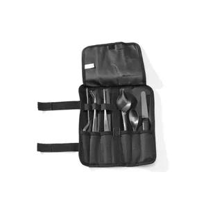 Set di 6 Piatti da Presentazione Chef in Porcellana Nera