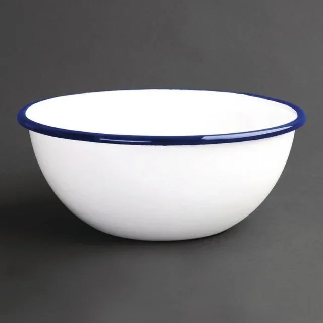Set of 6 Enamelled Stainless Steel Bowls Ø 15.5 cm