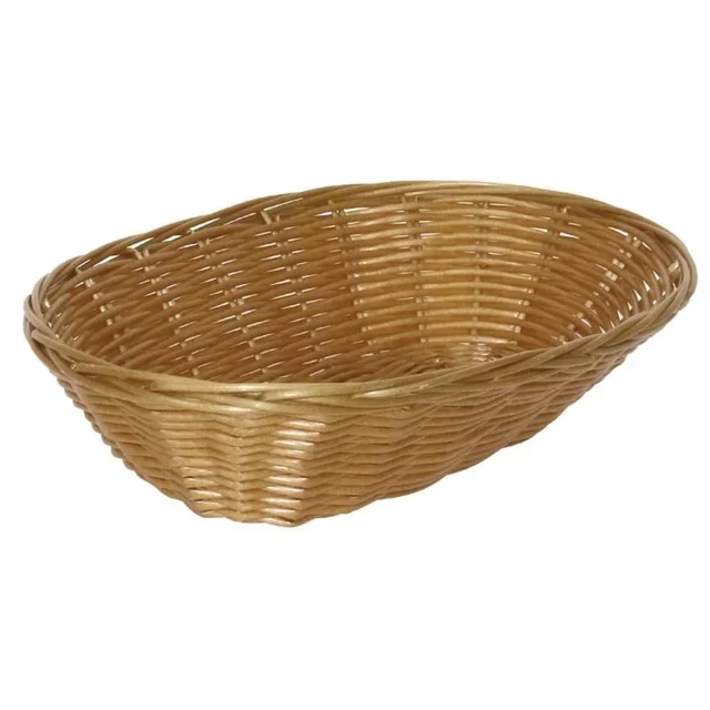 Oval Woven Polypropylene Basket - Pack of 6