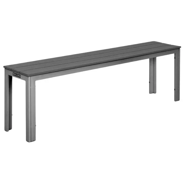 Lot of 2 Valletta Grey Slatted Benches