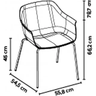 Set de 2 Sillones Shape - Terciopelo Gris Verde