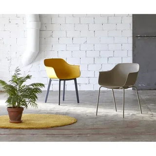 Set de 2 Sillones Shape - Terciopelo Gris Verde