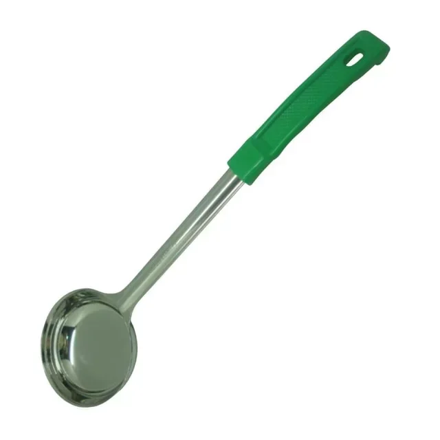 Cucharón de Sopa Verde de Acero Inoxidable 120 ml - Utensilio de Cocina