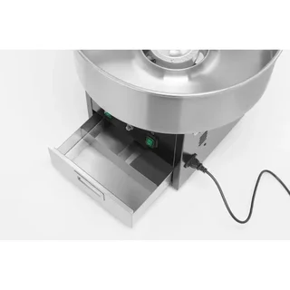 Máquina Profesional de Algodón de Azúcar en Acero Inoxidable - Color Negro