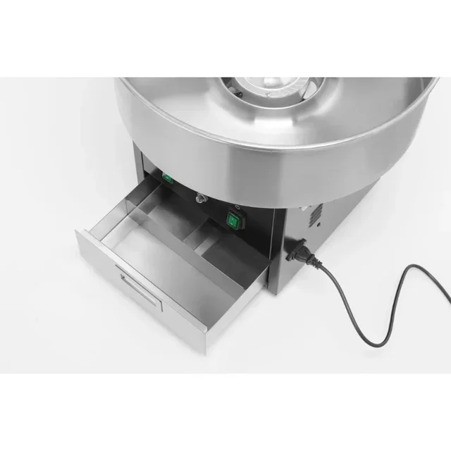 Máquina Profesional de Algodón de Azúcar en Acero Inoxidable - Color Negro