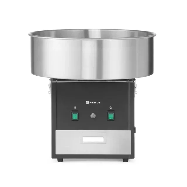 Professional Stainless Steel Cotton Candy Machine - Black Color